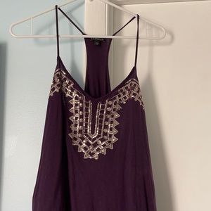 Express tank , Maroon, Size L
